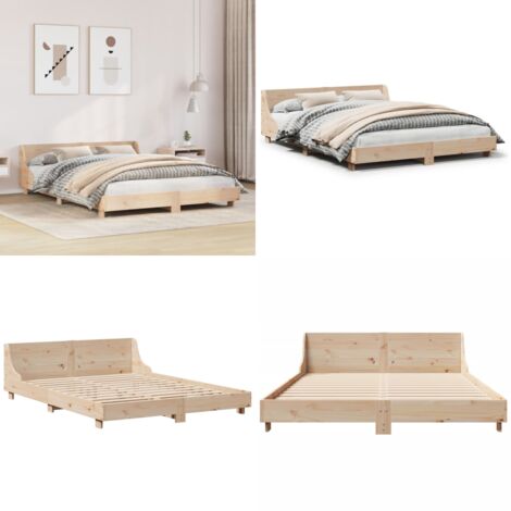 Letto senza Materasso 120x190 cm in Legno Massello di Pino - Letto senza materasso - Letto in pino