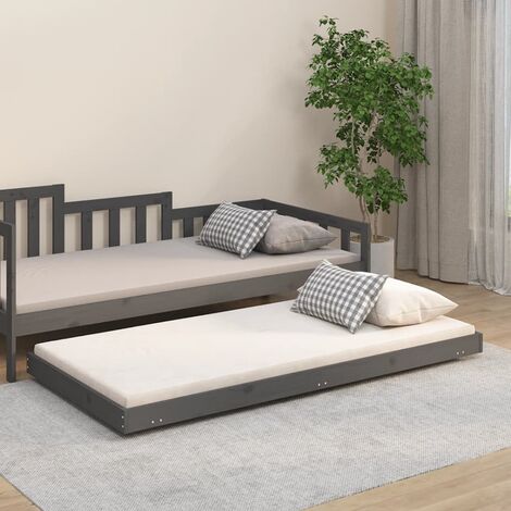 Letto Singolo con Ruote Metalliche Grandi.