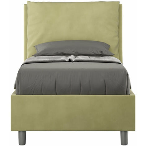 Letto Singolo 80x190 cm con Rete Antea Tè Verde