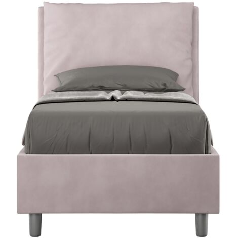 Letto Singolo 80x190 cm con Rete e Contenitore Antea Glicine