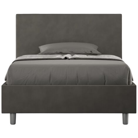 Letto Singolo 80x190 cm Senza Rete Adele Grigio