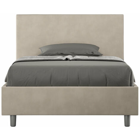Letto Singolo 80x200 cm con Rete Adele Sabbia