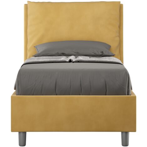 Letto Singolo 80x200 cm con Rete Antea Ocra