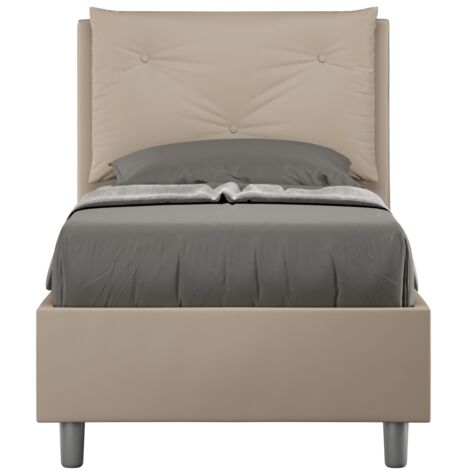 Letto Singolo 80x200 cm con Rete Appia Tortora