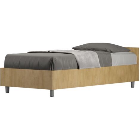 Letto Singolo 80x200 cm Senza Rete Nuamo Quercia Natura