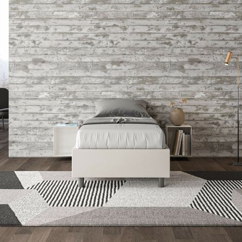 Letto Singolo 100x200 cm Senza Rete Focus Bianco