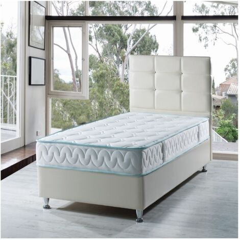 Letto singolo contenitore Nova bianco 92x206