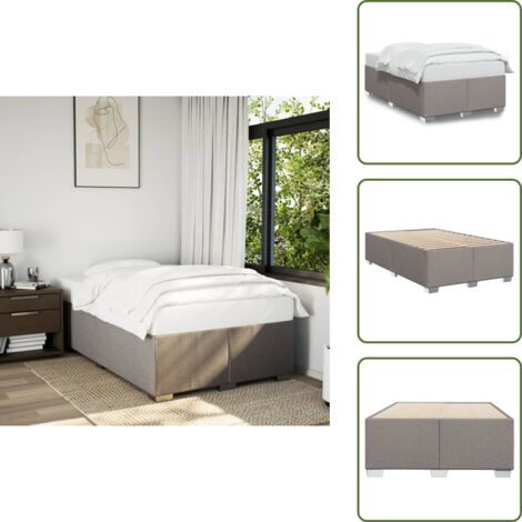 Letto tortora - vidaXL Giroletto senza Materasso Tortora 120x200 cm Tessuto - Letto in tessuto