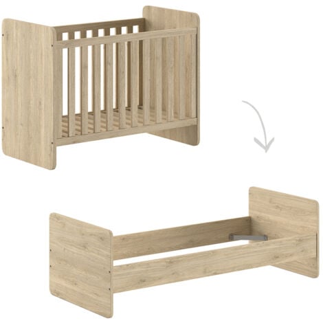 Letto trasformabile da 60x120 a 90x200 Vipack Sam Wood