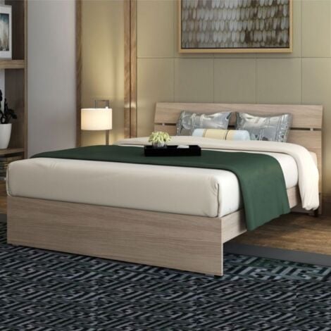 ARGONAUTA Letto una piazza e mezza in legno colore olmo