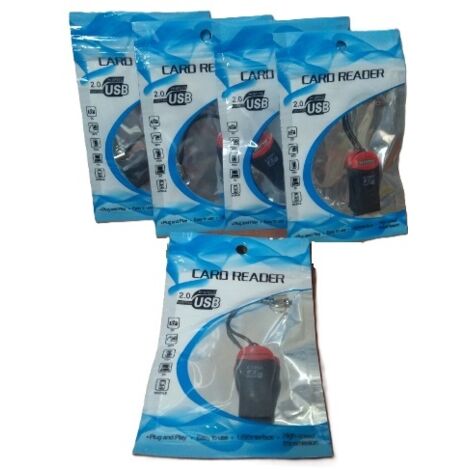 Lettore di schede di memoria micro SD e altre - USB - 5 pezzi MJ3987