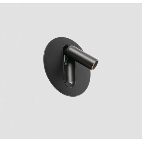 Lettore murale orientabile nero TIMIT con interruttore 62763