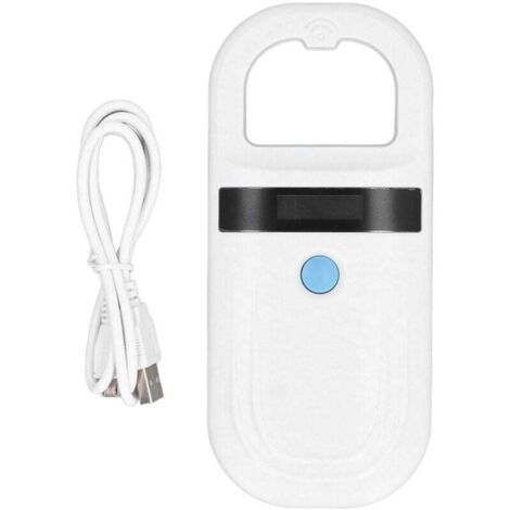Lettore portatile di tag per animali da 134,2 kHz, scanner per microchip con archiviazione dati da 128 registrazioni per animali domestici, bestiame, fauna selvatica, 5 V