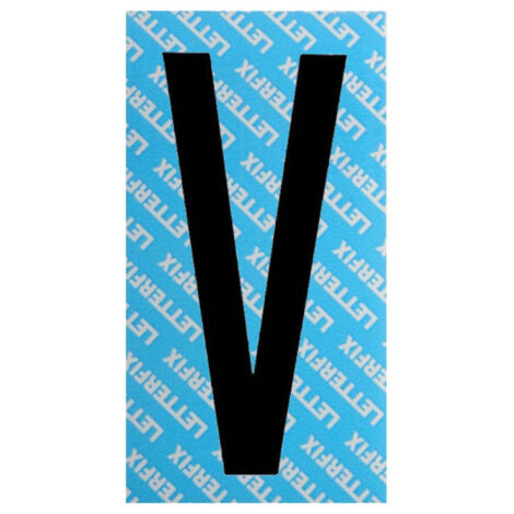 Lettre Adhésive Noire Série T80 V Letterfix