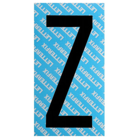 Lettre Adhésive Noire Série T80 Z Letterfix