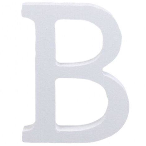 Lettre B En Bois Blanc 11cm Mariage Confetti Décoration Anniversaire Promesse