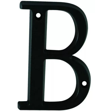 LETTRE B HT 99 ZAMAK NOIR MAT