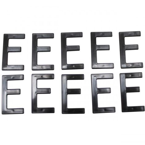 Lettre E pour plaque d'immatriculation Tiflex H45mm pour moto