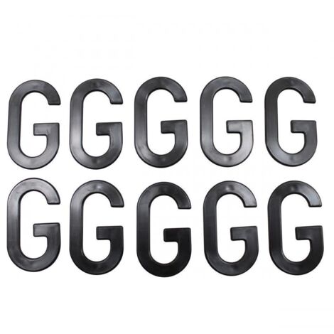 Lettre G pour plaque d'immatriculation Tiflex H45mm pour moto