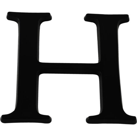 Lettre H Noire Hauteur 40mm - 4621401
