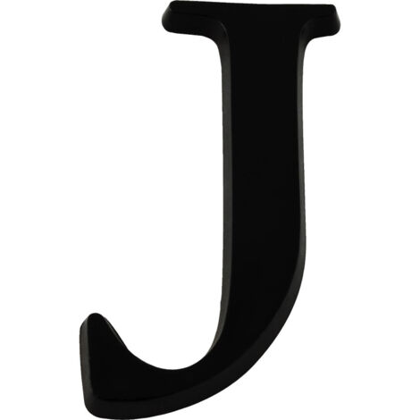 Lettre J Noire Hauteur 60mm - 4622620