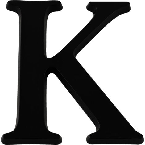 Lettre K Noire Hauteur 60mm - 4622637