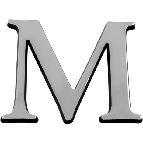 Lettre M Argent Hauteur 60mm - 4623054