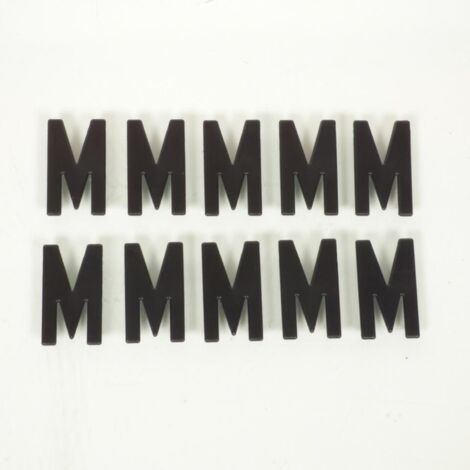 Lettre M pour plaque d'immatriculation Tiflex H45mm pour moto