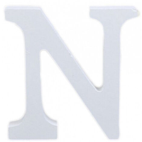Lettre N En Bois Blanc 11cm Mariage Confetti Décoration Anniversaire Promesse
