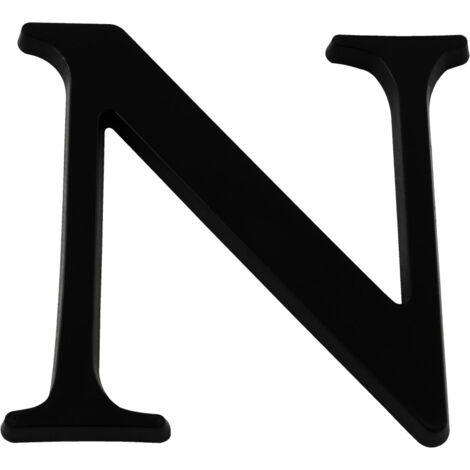 Lettre N Noire Hauteur 60mm - 4622668