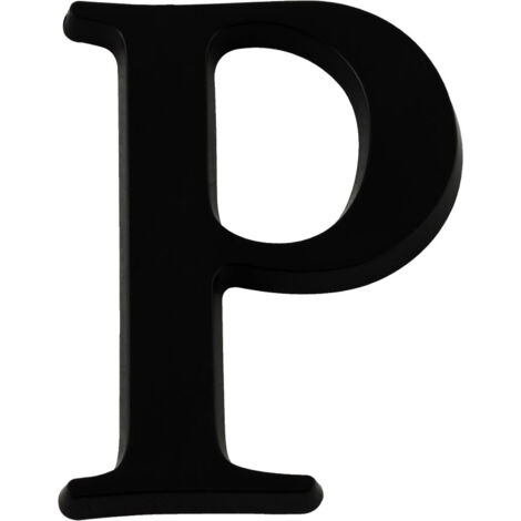 Lettre P Noire Hauteur 40mm - 4621487