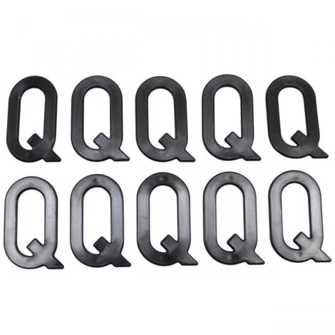 Lettre Q pour plaque d'immatriculation Tiflex H45mm pour moto