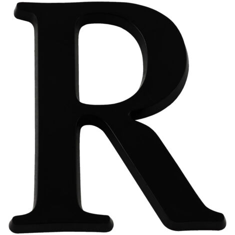Lettre R Noire Hauteur 60mm - 4622705