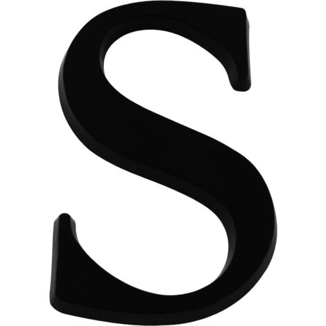 Lettre S Noire Hauteur 60mm - 4622712