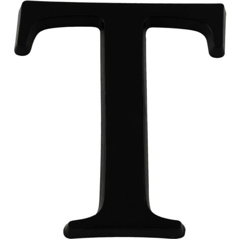 Lettre T Noire Hauteur 40mm - 4621524