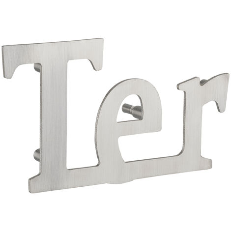 Lettre Ter à visser, inox, H.80mm - THIRARD