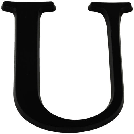 Lettre U Noire Hauteur 40mm - 4621531
