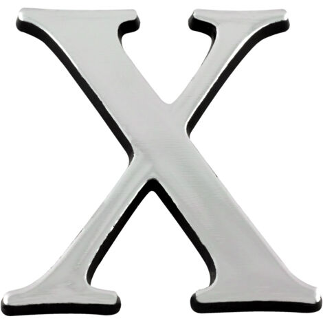Lettre X Argent Hauteur 40mm - 4621968