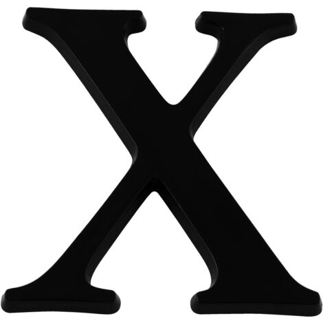 Lettre X Noire Hauteur 40mm - 4621562