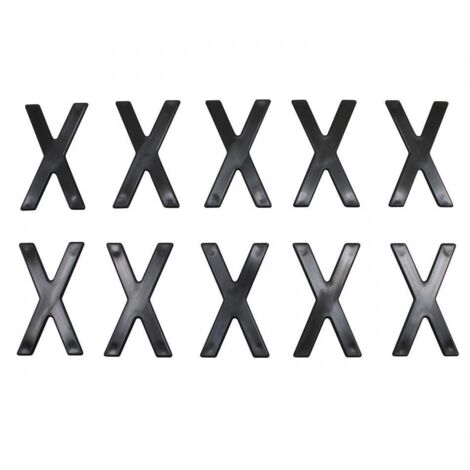 Lettre X pour plaque d'immatriculation Tiflex H45mm pour moto