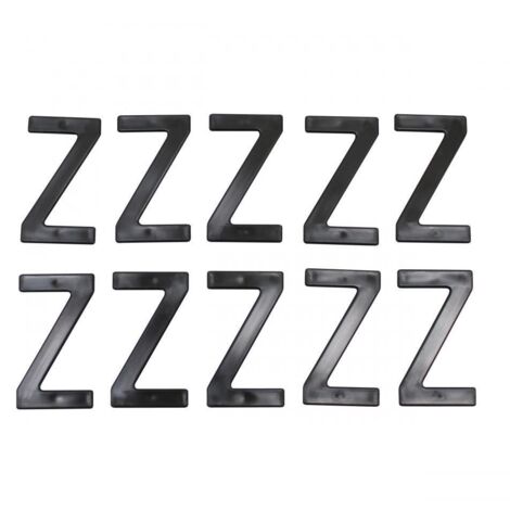 Lettre Z pour plaque d'immatriculation Tiflex H45mm pour moto