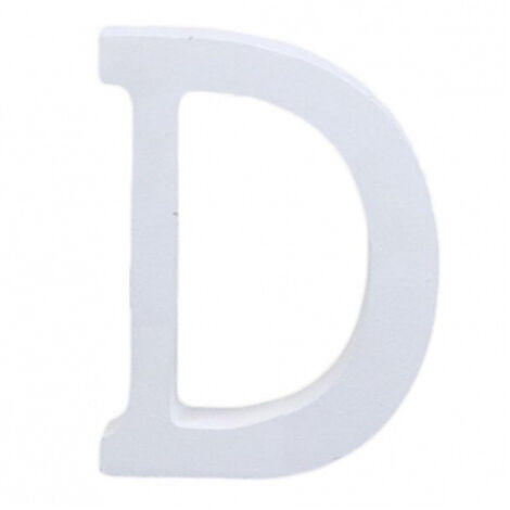 Lettres Alphabet Lettre D En Bois Blanc H 11 Cm Décoration Décoration De Mariage