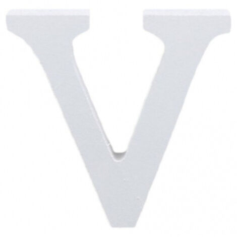 Lettres Alphabet Lettre V En Bois Blanc H 11 Cm Décoration Décoration De Mariage