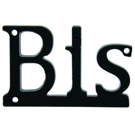 LETTRES BIS HT 70 ZAMAK NOIR MAT