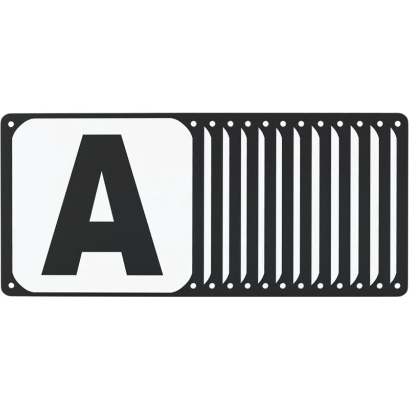 Vidaxl - Lettres d'arène de dressage 12 pcs acier