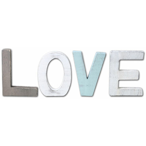 Lettres en bois décoration de lettre d'amour ornements de lettre autoportants décoration de fête à la maison de mariage cadeau de saint valentin