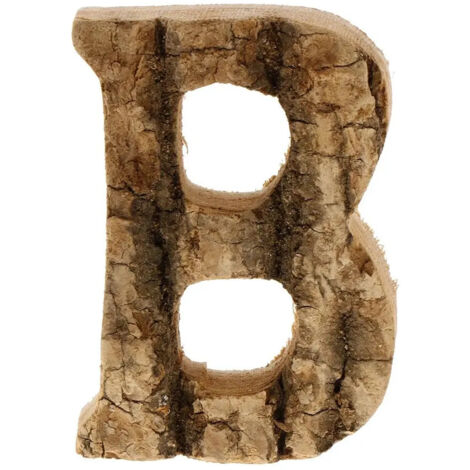 Lettres en bois peintes à la main, numéros de porte, lettre B