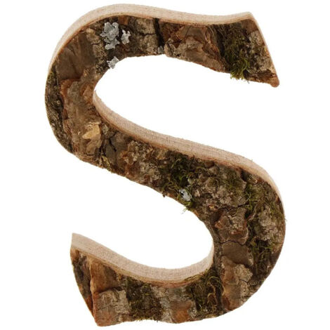 Lettres en bois peintes à la main, numéros de porte, lettre S