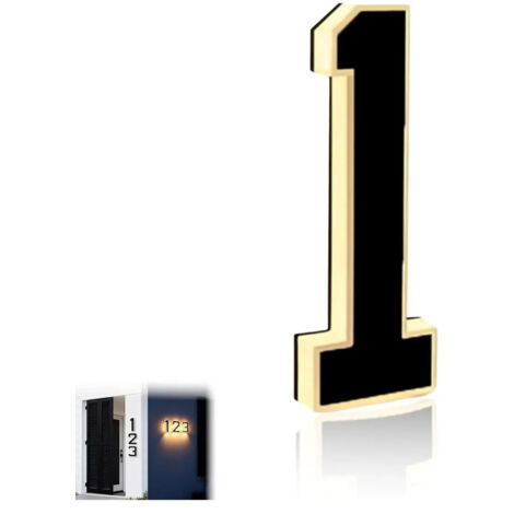 Lettres et chiffres lumineux LED solaires pour l'extérieur de la maison - Meilleure vente