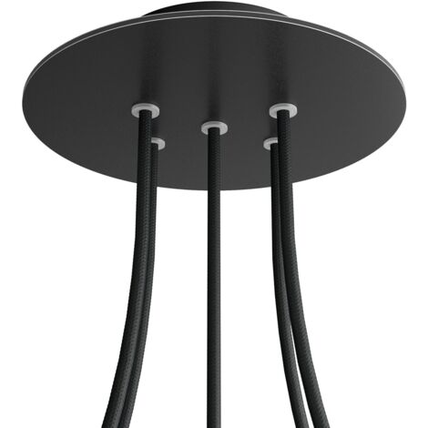 Leuchte creative-cables rose-one Metall schwarz matt 30x30 cm